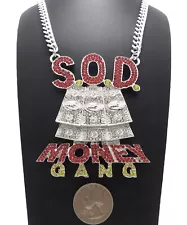 SOULJA BOY'S SOD MONEY GANG PIECE & 30" CUBAN CHAIN