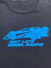 Late Model Racing Shirt Mens Large Black Cars Race Dirt Sport