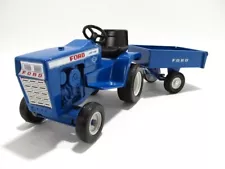 Vintage Original Ertl Ford LGT 145 Lawn & Garden Tractor w/ Trailer - Very Nice!