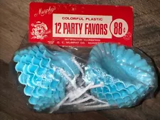 VINTAGE MID CENTURY MINI PLASTIC PARTY FAVOR BASKETS BABY SHOWER CANDY NOS