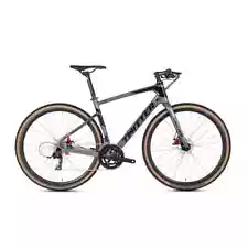 Full Carbon Gravel Hybrid Bike - Flat Bar - SRAM 22 Speed - 700C - Hydr. Disc Br