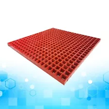 31.9"*31.9" Floor Grating Fiberglass FRP Grating 1.5" Thickness 0.5T Red