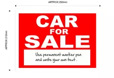 Car For Sale Sign Board with space for your own text car dealers private sellers