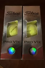 New ListingNEW Titleist Pro V1x RCT Golf Balls Yellow - 2 Sleeve (6 Golf Balls)