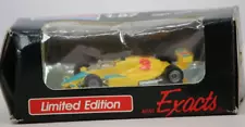 Monogram Mini Exacts 1:87 HO Scale Indy Car No.3 Yellow #2081 - ©1990 -NOS!