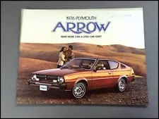 1976 Plymouth Arrow Vintage Car Sales Brochure Catalog - GT GS 160 Mitsubishi