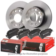 Genuine Brembo Rear Brake Discs & Pads Set Solid for Renault Trafic