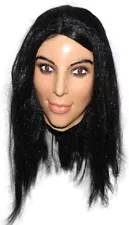 Latex Female Mask Rubber Human Woman Face Realistic Overhead Masks Fancy Doll #6