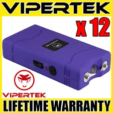 (12) VIPERTEK PURPLE VTS-880 Mini Stun Gun - Wholesale Lot