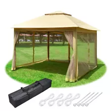 11x11ft Tent Top All-in-1 Vintage Pavilion Appearance Easy to Set up & Carry