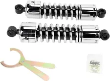 Progressive Suspension 412 Series Shocks 12.6" Chrome Harley Davidson Dyna