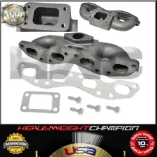 Turbo Manifold Cast T3 Header For 1989+ Nissan Silvia 240SX 200SX SR20 SR20DET (For: Nissan 240SX)