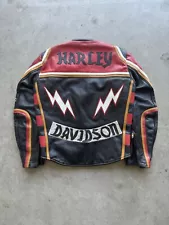 Vintage RARE Harley Davidson and The Marlboro Man Leather Jacket USA Made Size S