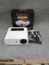 GROVIEW – JQ818C | 1080P WiFi Bluetooth Projector Pre-Owned Good Condition