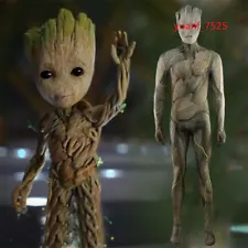 Groot Cosplay Jumpsuit Guardians of the Galaxy Costume Adult Kids Halloween COS