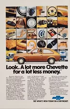 1978 Print Ad Chevrolet Chevette 2-Door Cars Chevy For a Lot Less Money