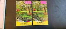 Lot of (2) April 2020 Augusta MASTERS Golf TICKETS BADGES Tuesday Practice Round