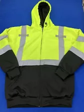 Utility Pro High Visibility Contractor Jacket Work Wear Size Medium EUC !!!