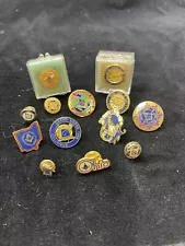 13 Lapel Pins Masonic Badge Collections Mason Freemanson Ohio