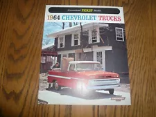 1964 Chevrolet Trucks Conventional Pickup Models Sales Brochure - Vintage