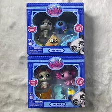 Littlest Pet Shop Pet Pairs Gen 7 Series 1 LPS G7 Wolf Axolotl Guppy Set Of 2