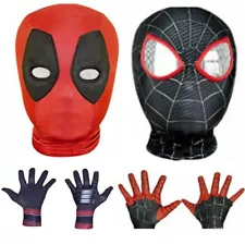 Headgear Gloves For Halloween Superhero Cosplay Carnival Deadpool Costume Mask