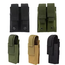 Tactical Single/Double Stack Magazine Pouch Mag Holder for 1911/9mm To .45 Cal