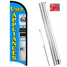 Used Appliances Premium Windless Feather Flag Bundle (Complete Kit) OR Optional