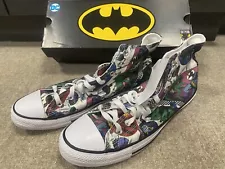 CONVERSE x BATMAN Shoes (NEW) 80th Anniversary BATMAN ROBIN Chucks - Men SIZE 10