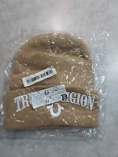 true religion Beige Beanie Hat Unisex