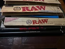 RAW Supernatural 12" Rolling Machine And Two Packs Of 12" Papers Lightly Used