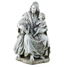 Large Jesus Statue with Children, Outdoor Decorations for Patio, Front Porch