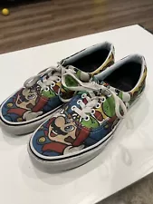 Vans Nintendo x Era Mario & Friends Men's Shoes Size 10.5 Luigi Yoshi Game Over