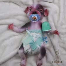 COSDOLL 13.7" Full Silicone Reborn Baby Dog Reborn Puppies Handmade Dolls Gifts