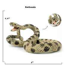 2"x0.8" Fake Mini Rattlesnake Snake Scary Toy Prank Party Joke Halloween Prop