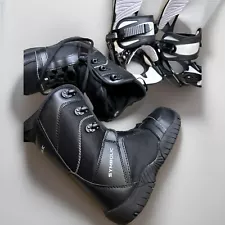 Symbolic Linerless unisex Snowboard Boots and bindings (XS) Boot Size 7 (M) 8(W)