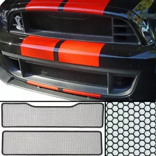 CCG FLAT BLACK GRILL MESH INSERT KIT FOR A 2013-14 FORD MUSTANG GT500 GRILLE