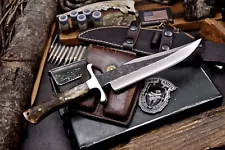 CFK Handmade AUS 10 Custom CIVIL WAR REPLICA Hunting Bowie Camping Bone Knife