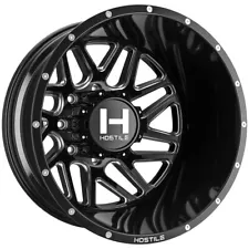 Hostile H401 Sprocket Dually Rear 22x8.25 8x6.5" Black/Milled Wheel Rim 22" Inch