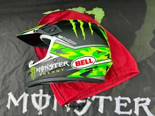 motorcycle helmet - Bell MX-9 Pro Circuit MX 9 Monster Energy Camo Replica