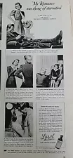 1941 Lysol For feminine hygiene romance dying of starvation Vintage Ad