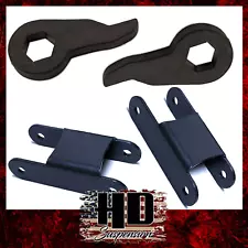 HD Suspension 3"-2" Leveling Lift Kit Torsion Keys Shackles 1982-2004 S10 S15