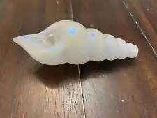 4.5 Premium Glass Pipe Bowl Seashell Pearl White