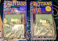 2X Imperial Titan Citadel Miniature Warhammer 40K from 1988