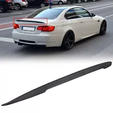 ABS Black For 07-13 BMW E92 Coupe 328i 335i M3 P Style Trunk Spoiler Wing (For: 2010 BMW 328i)