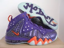 NIKE BARKLEY POSITE MAX COURT PURPLE-TEAM ORANGE SZ 7.5 [555097-581]