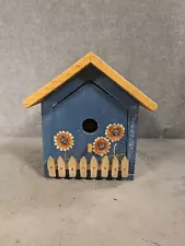 Birdhouse Nesting Boxes for Birds, Rustic Wooden Flower for Outdoors Hanging Box