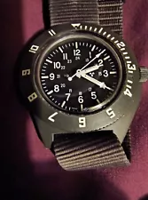 MILITARY WATCH AVIATION MARATHON NAVIGATOR DATE, bidirect beze trit luminous !!