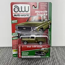 Auto World 1:64 Muscle Trucks 1973 Chevy Cheyenne Stepside Limited 1 Of 7016 NIP