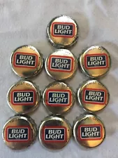 Lot of 10 Bud Light #2 Bottle Caps...Vintage Obsolete